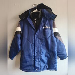 Kids XXL 18/20 NFL Indianapolis Colts Reebok winter coat blue warm adult small